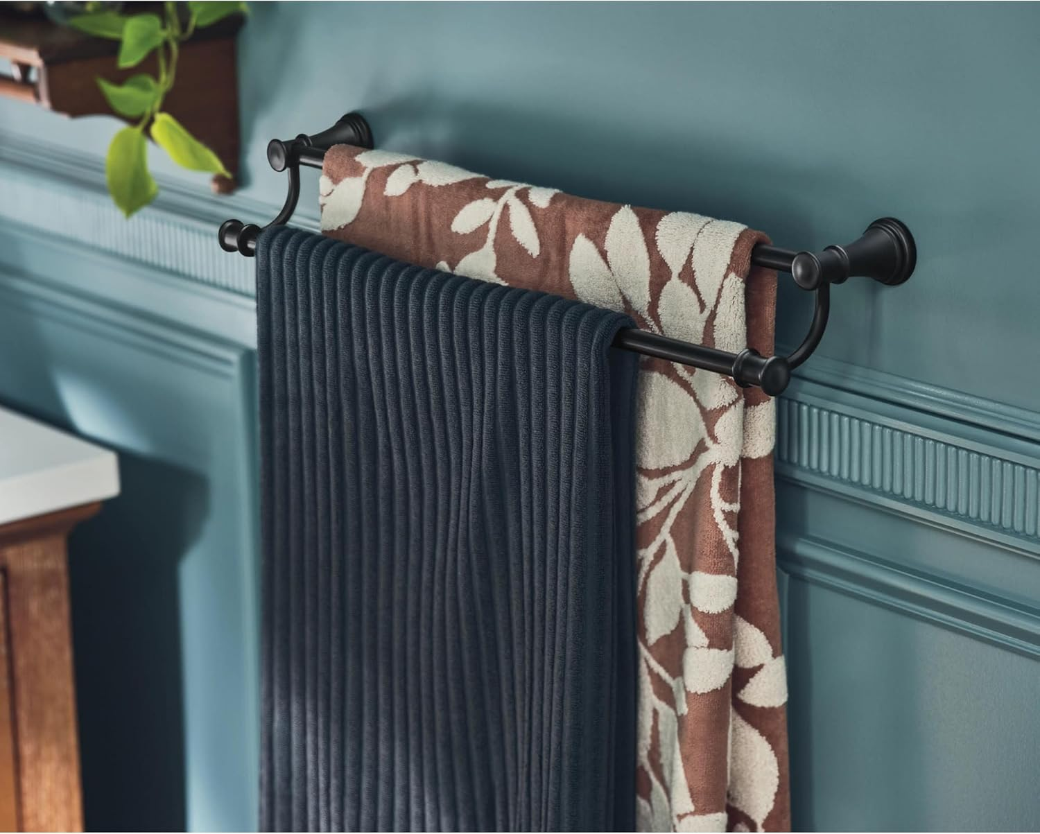 Moen YB6422NL Belfield 24-Inch Bathroom Double -Towel Bar, Polished Nickel - Chrome image number 6