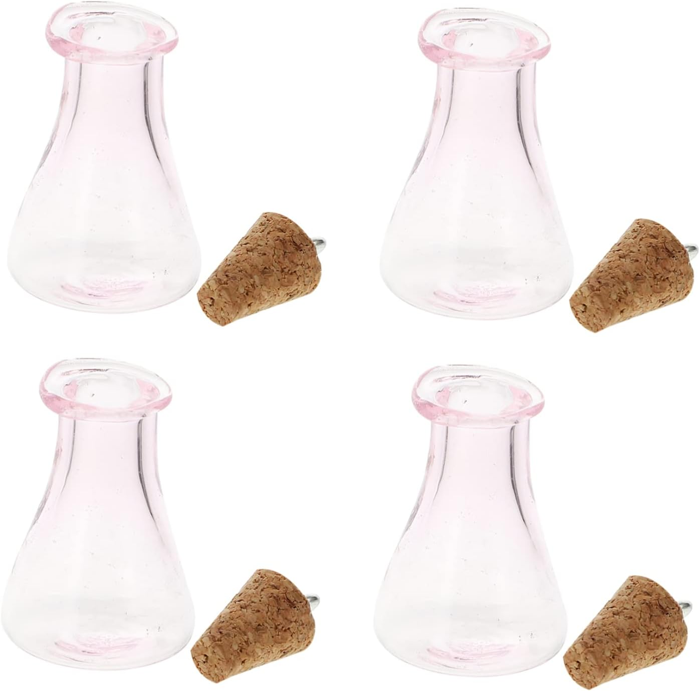 Decorative Glass Bottle Pendants Mini Bottles for Storage Diy Accessories image number 2