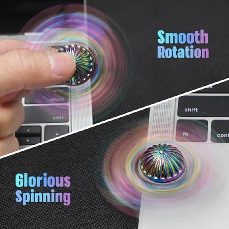 Fidget Spinner for Kids Adults, Metal Orb Ball Handheld Finger Toy for Stress Relief, Desk Office Classroom Fidgit Halloween Christmas Birthday New Year Gift, Stocking Stuffer Goody Bag Filler image number 3