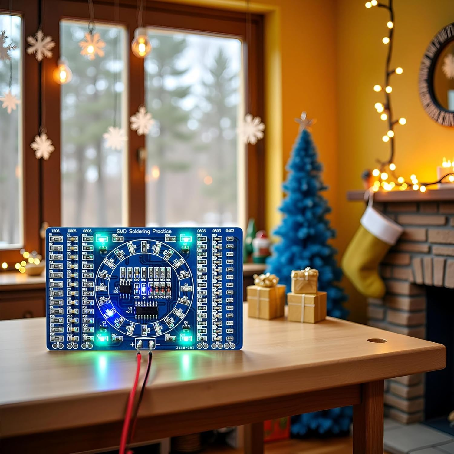 Gikfun DIY SMD SMT Welding Practise Soldering Skill Training Board Ek7028