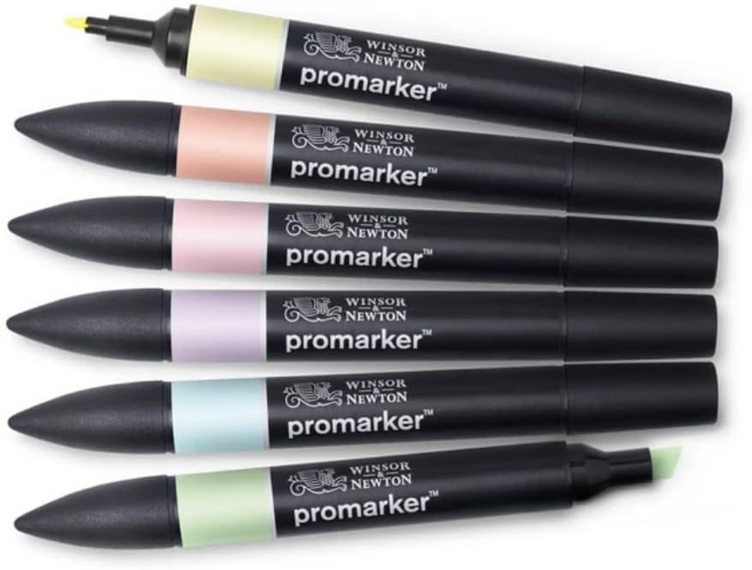 Winsor & Newton Promarker, Pastel Tones (Set of 6) image number 4