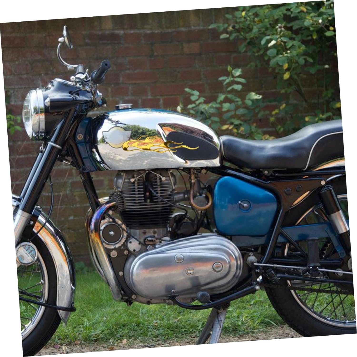 ABOOFAN 10Pcs PVC Yellow 3D Flame Stickers Decorative Vehicle Decals Motorcycle Car Flame Decal Self-Adhesive for Motorbike and Auto Window Decoration image number 2