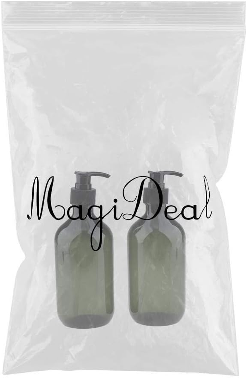 VMS INDIA 2X Empty Translucent PET Shampoo Conditioner Pump Bottles Container 500Ml Green