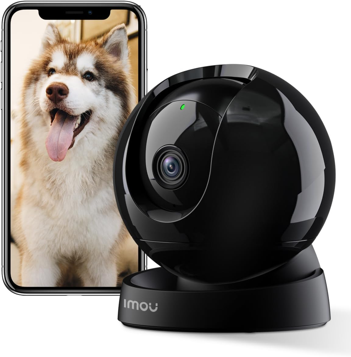 Imou 5MP Security Camera Indoor 360&deg;, Pet Dog Camera Baby Monitor, AI Human Detection,Pet Detection, Smart Tracking, Siren Spotlight, Night Vision, 2-Way Audio, Privacy Mode, Compatible with Alexa image number 5
