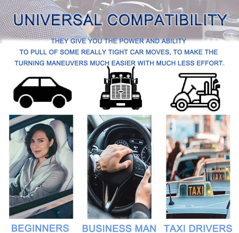 JONMON Steering Wheel Spinner Knob - Universal 360 Degrees Car Vehicle Suicide Power Booster Ball Handle Steering Wheel Accessories for Cars, SUV, Trucks