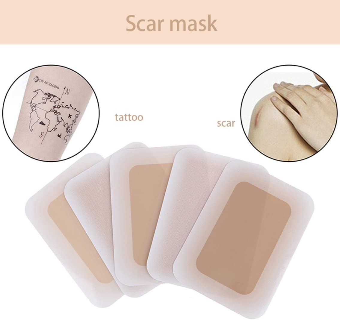 Tattoo Cover up Patch, 12Pcs 5.5X3.9Inch Tattoo Flaw Conceal Patch, Breathable Waterproof Tattoo Cover up Sticker, Tattoo Concealing Tape for Summer image number 2