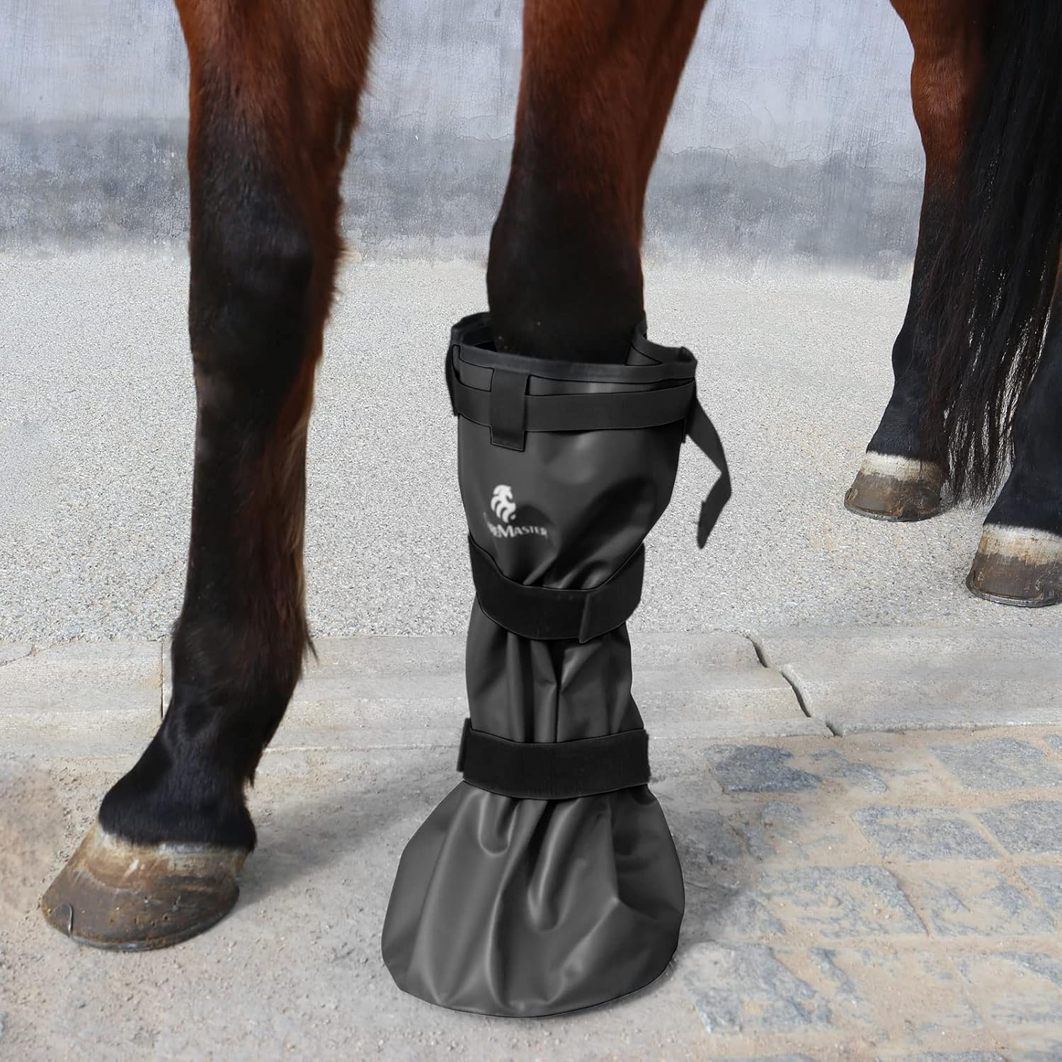 Caremaster Easy Use Hoof Soaking Boot for Horse Soaker Bag Equine Soaking Boot Hooves Care Treatment Bucket Soaker Sack image number 1