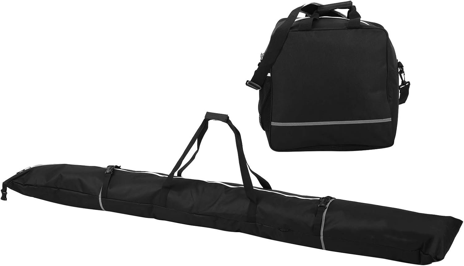 Ski Bag and Ski Boot Bag Combo, 2Pcs Adjustable Waterproof Snowboard and Boot Bag, Skiing Accessories for Men, Women, Adults, and Children
