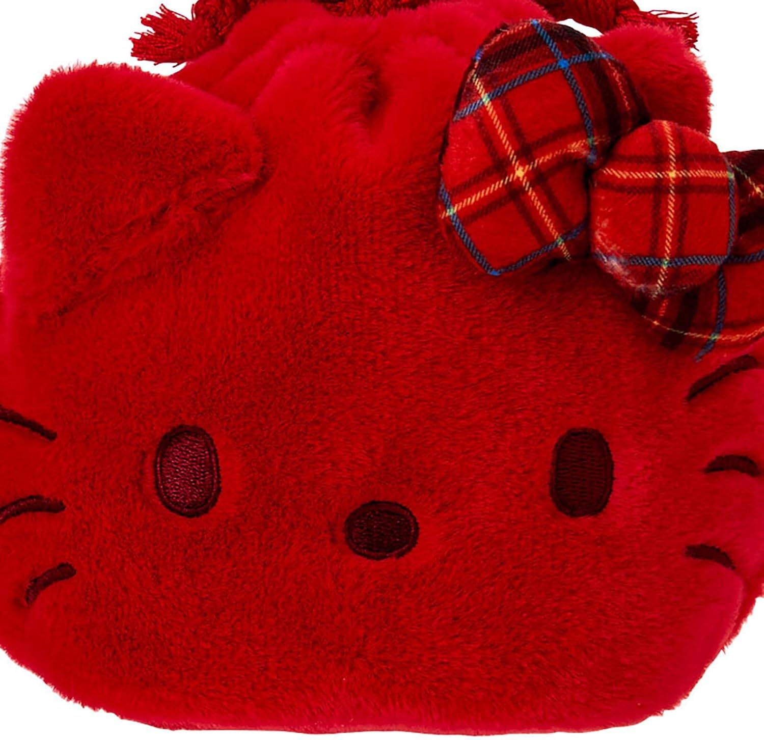 Sanrio 418625 I Love Hello Kitty Face Drawstring Bag, Candy Red image number 3