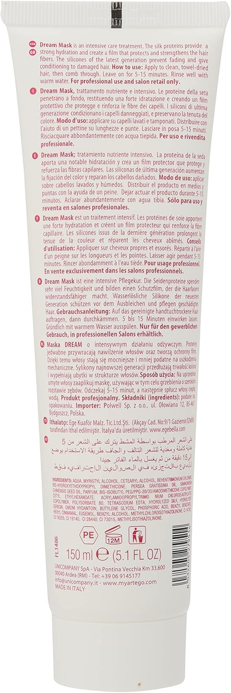 Artego Dream Mask Easy Care T Dream Mask 150Ml Cream Conditioner image number 1