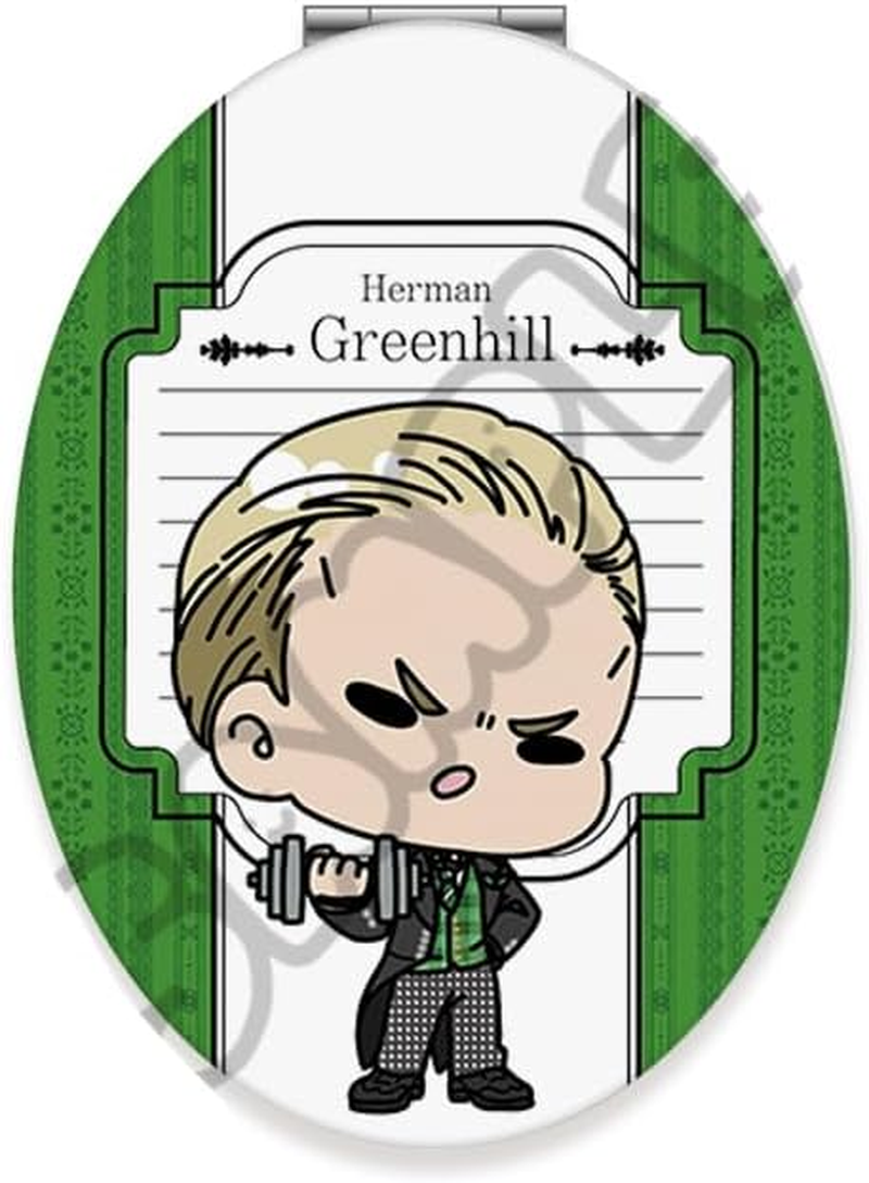 Anime Black Butler Boarding School Edition [Herman Green Hill] Compact Mirror [Oval] M G image number 1