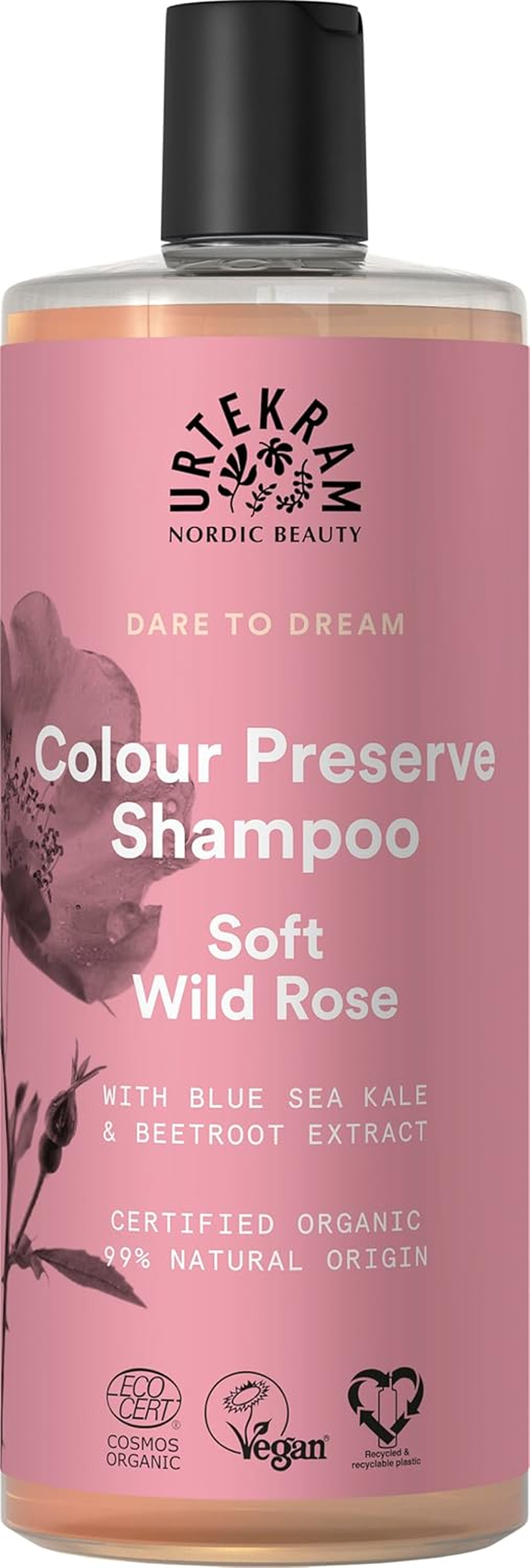 Urtekram - for Coloured Hair - Soft Wild Rose - 500 Ml, Vegan, Organic, Natural Origin image number 3