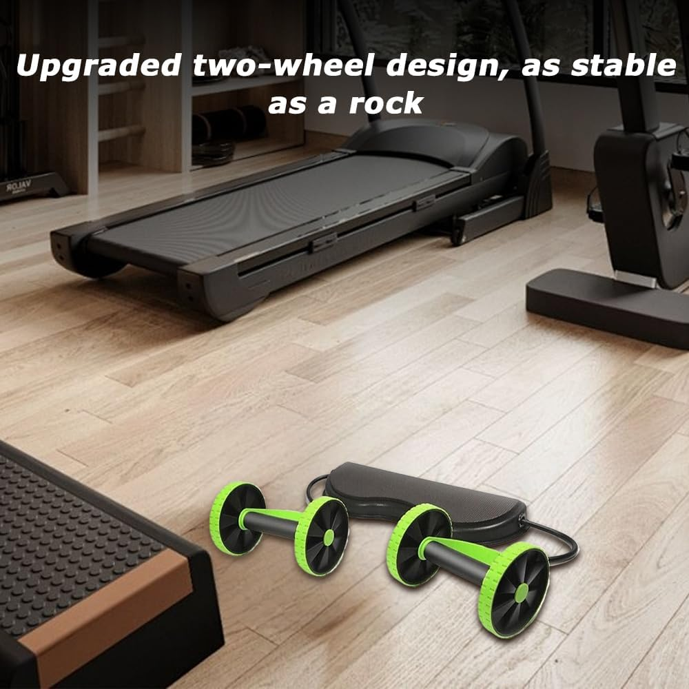 Professional Ab Roller Wheel, Core Exercise Platen with Knee Pad, Core Workout Equipment, Adjustable Resistance & EVA Knee Mat for Home Workouts image number 2