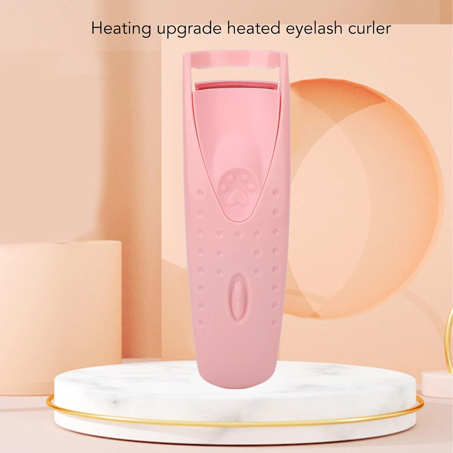 Eosnow Heated Eyelash Curler Electric Lash Curling Tool with Constant Temperature Control Safe Comfortable 50℃ Heating for Women Girls ABS Silicone Type C Charging 4.9 X 1.5In (Pink) image number 6