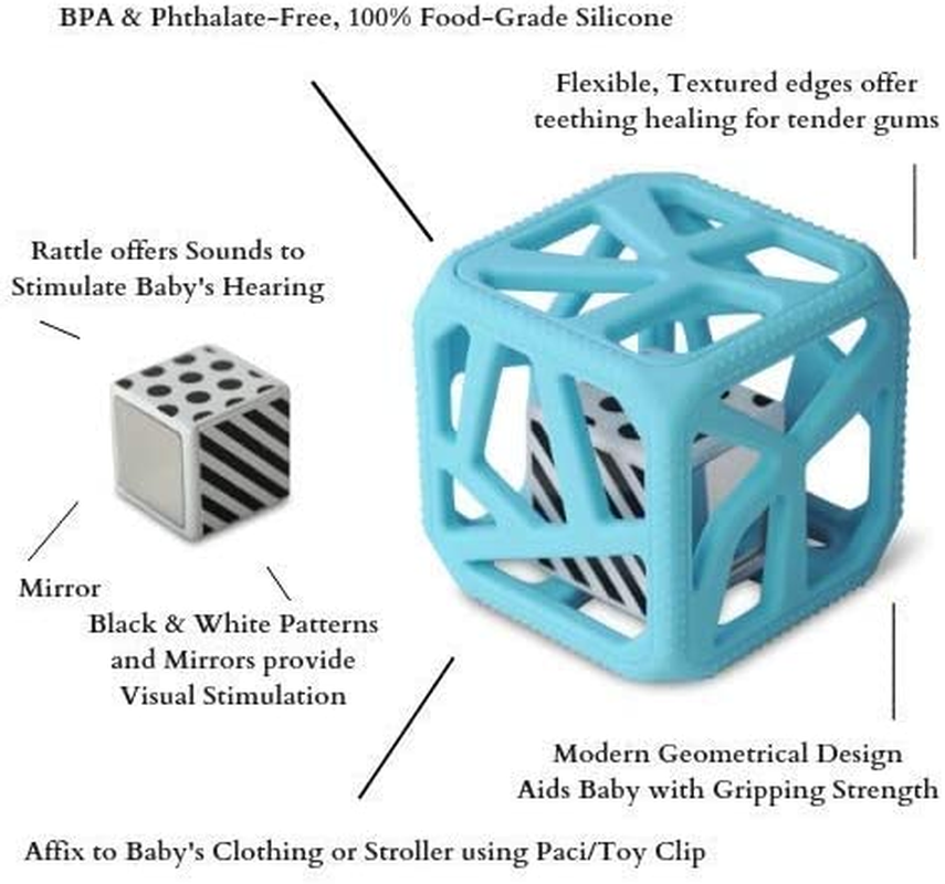 Malarkey Kids Chew Cube, Blue image number 2