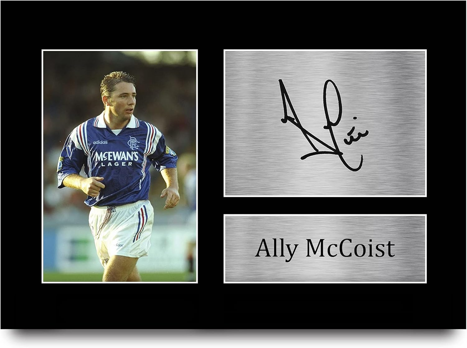 HWC Trading Ally Mccoist Gift Signed A4 Printed Autograph Rangers Gifts Print Photo Picture Display