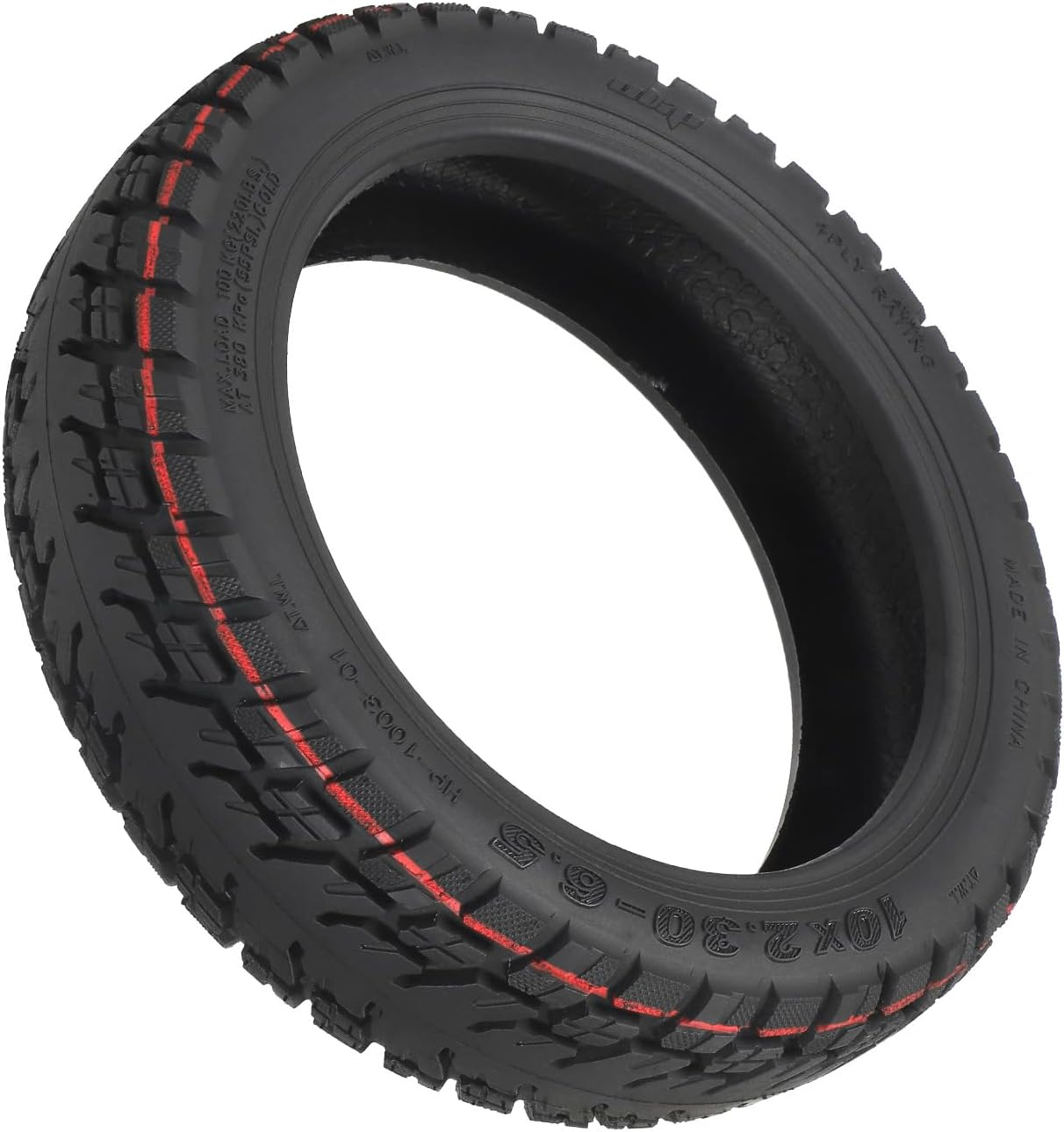 VOLOHAS 10 X 2.30-6.5 Offroad Tubeless Tyres for NIU Kqi2/Kqi2 Pro Electric Scooter Accessories Front/Rear Wear-Resistant Vacuum Tyres Non-Slip Thick Tyre Replacement Wheels Valve (Pack of 2) - Pack Of 2 image number 7