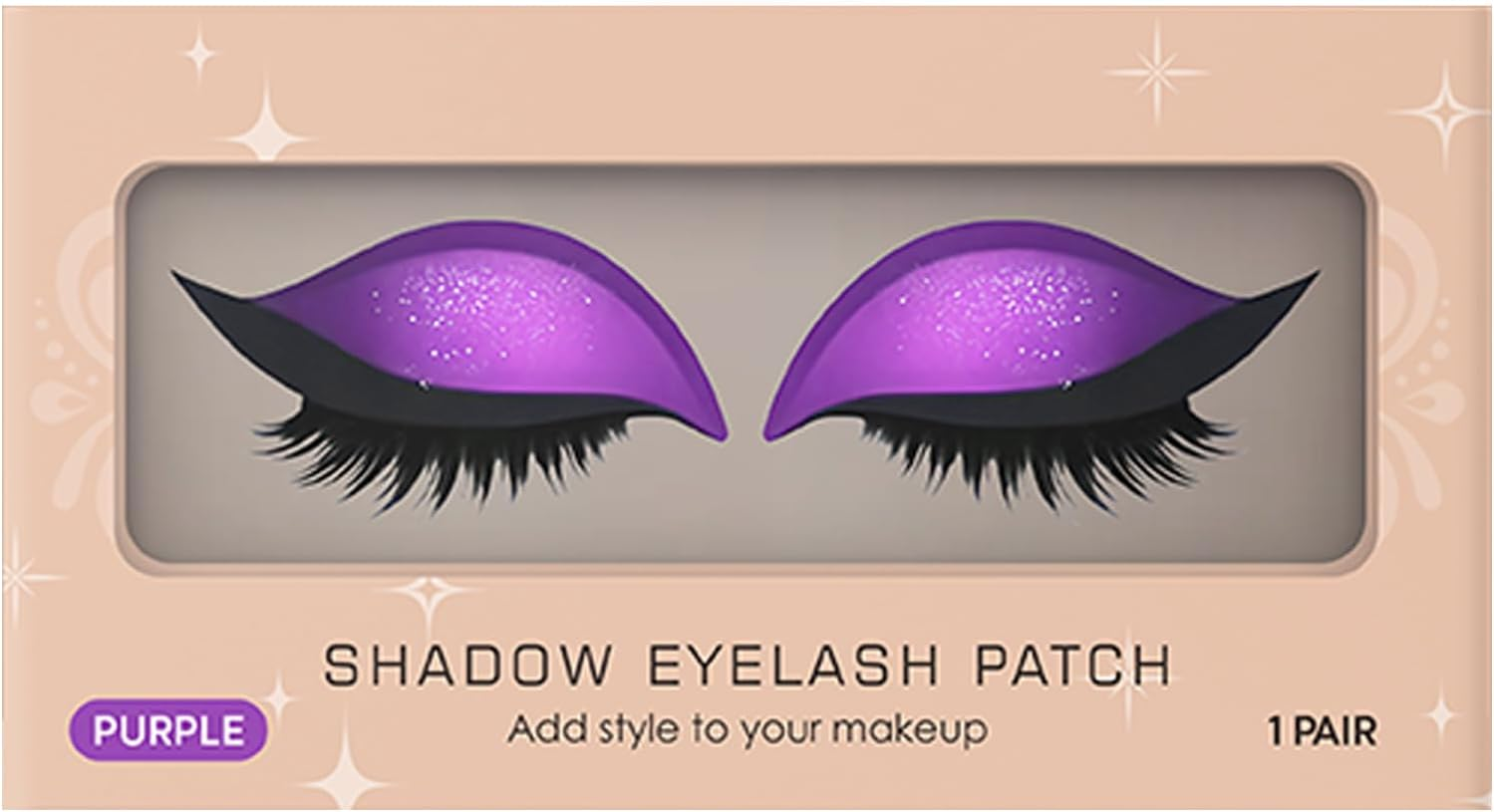 Gupcaqosjw Eyelash Shadow Patch,Reusable Eye Makeup Stickers - Waterproof Eyeshadow Eyelash Patch for Women Festival Travel Wedding Cosplay Night Out Stage Halloween Photoshoot