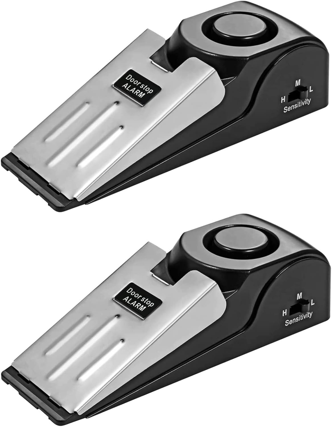 Snokay Door Stop Alarm, Door Stopper with 120DB Security Alarm, Floor Wedge Door Stop Siren, Floor Mount Type, Door Security Devices for Traveling, Apartment, Hotel and Home (Pack of 2) image number 5