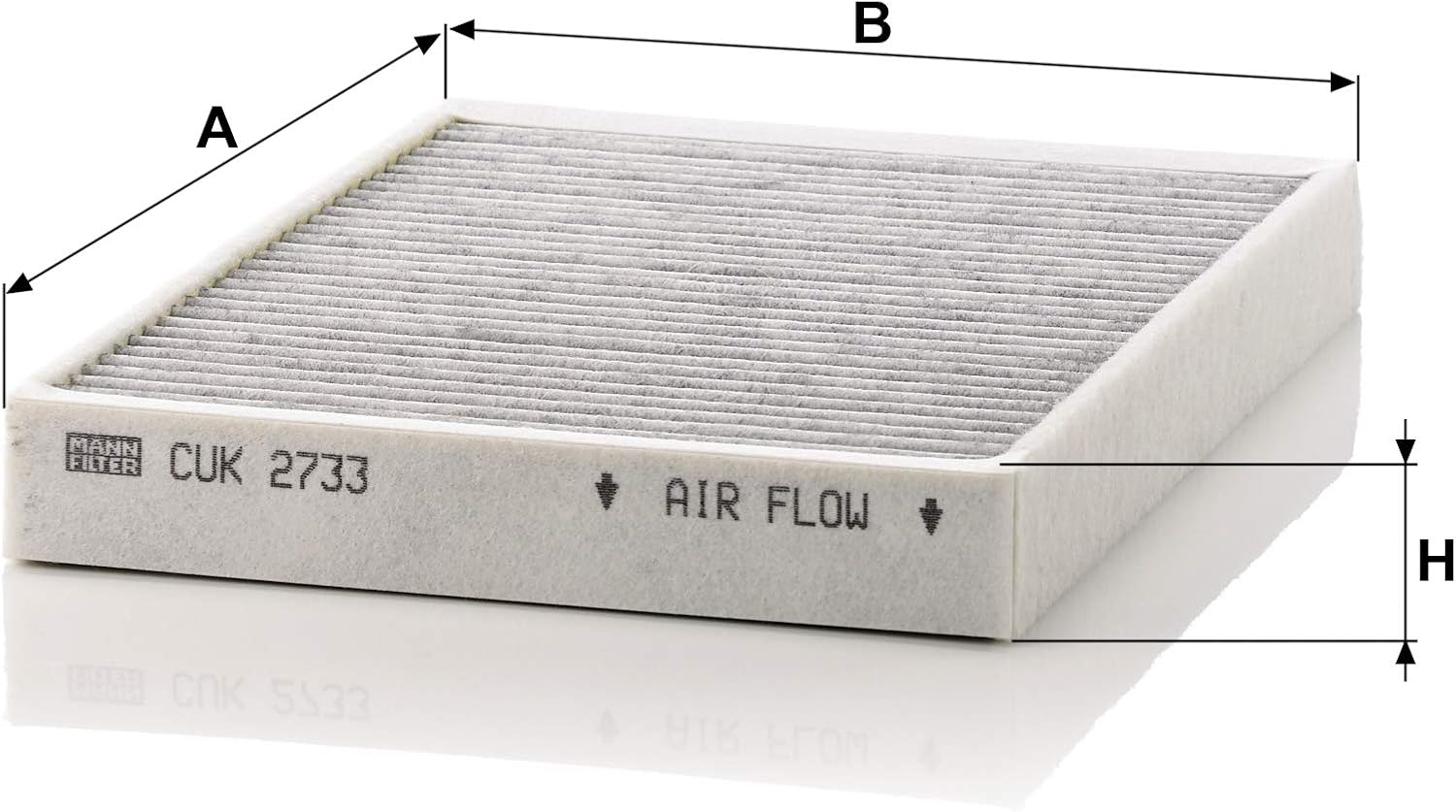 Mann-Filter CUK 2733 Cabin Filter with Activated Charcoal for Select Volvo S80 Models image number 1