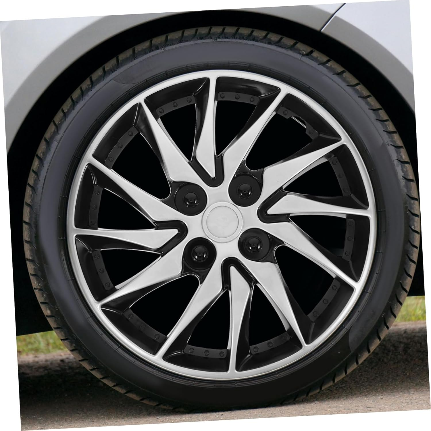 NOLITOY Universal Wheel Hub Case for Car Wheel Rim Cover Hubcap Hub Cover Auto Refit Accessory image number 1