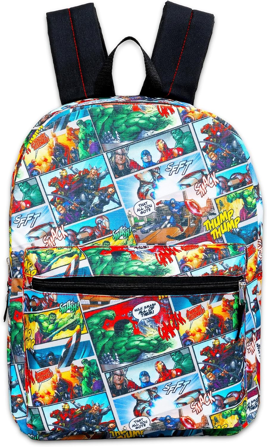 Marvel Avengers Backpack for Boys Girls Kids - 2 Pc Bundle with 16" Marvel Comics Avengers School Backpack Bag and Stickers (Avengers School Supplies), Avengers, Backpack, Avengers Backpack for Boys image number 3