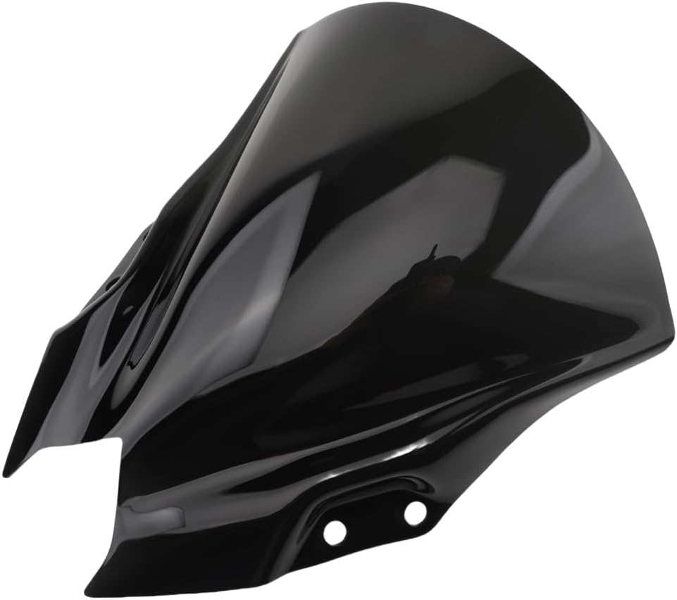 15" Racing Windshield Replacement for Ninja500 Ninja 500 SE 2024-2025 Motorcycle PC Windscreen Wind Deflector Protector Front Fairing (Dark Smoke) image number 1