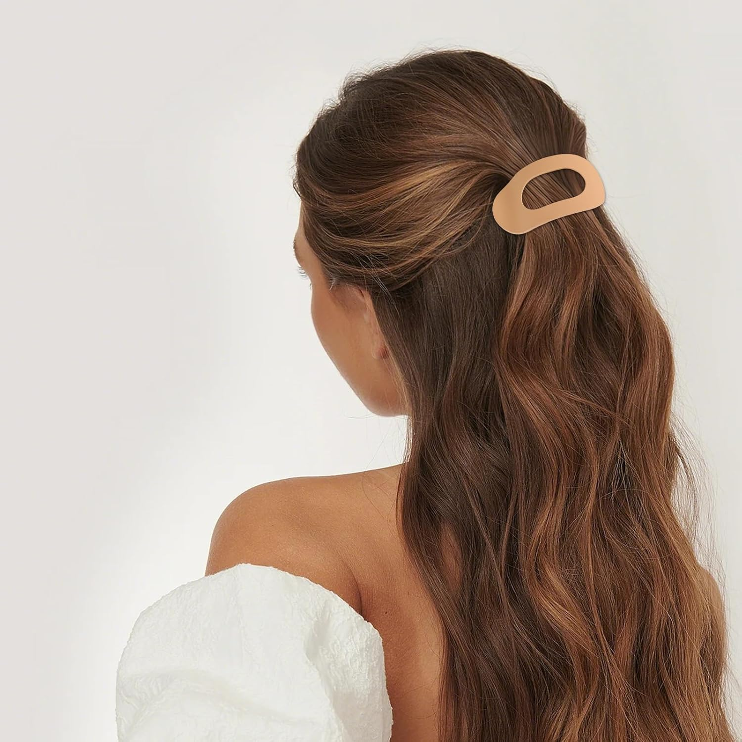 Dcsfadq Pack of 6 Women'S Hair Clips, Duckbill Hair Clip, 6 Colours, French Elegant Flat Hair Clip for Girls, Women, Everyday Travel image number 1