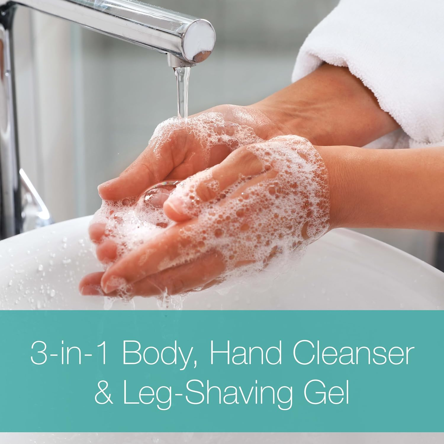 Neutrogena Rainbath Replenishing and Cleansing Shower and Bath Gel, Moisturizing Body Wash and Shaving Gel with Clean Rinsing Lather, Ocean Mist Scent, 32 Fl. Oz image number 6