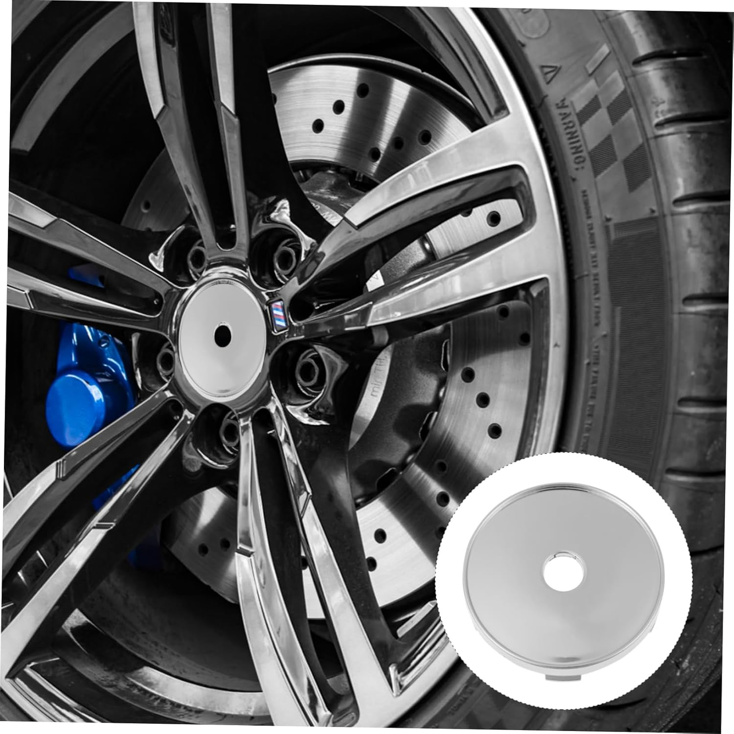 HEALEEP 4Pcs Tyre Caps Hub Center Cap Car Wheel Covers Stylish Hubcap Wheel Covers