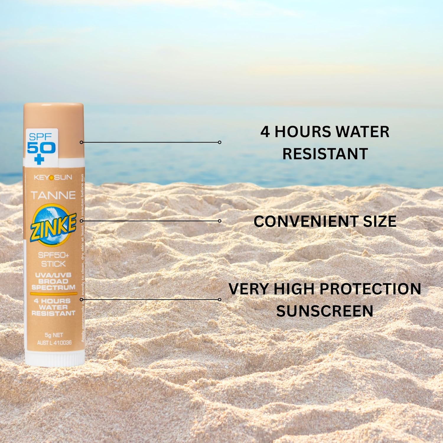 Key Sun Zinke Stick SPF 50+ 5G - Tanne