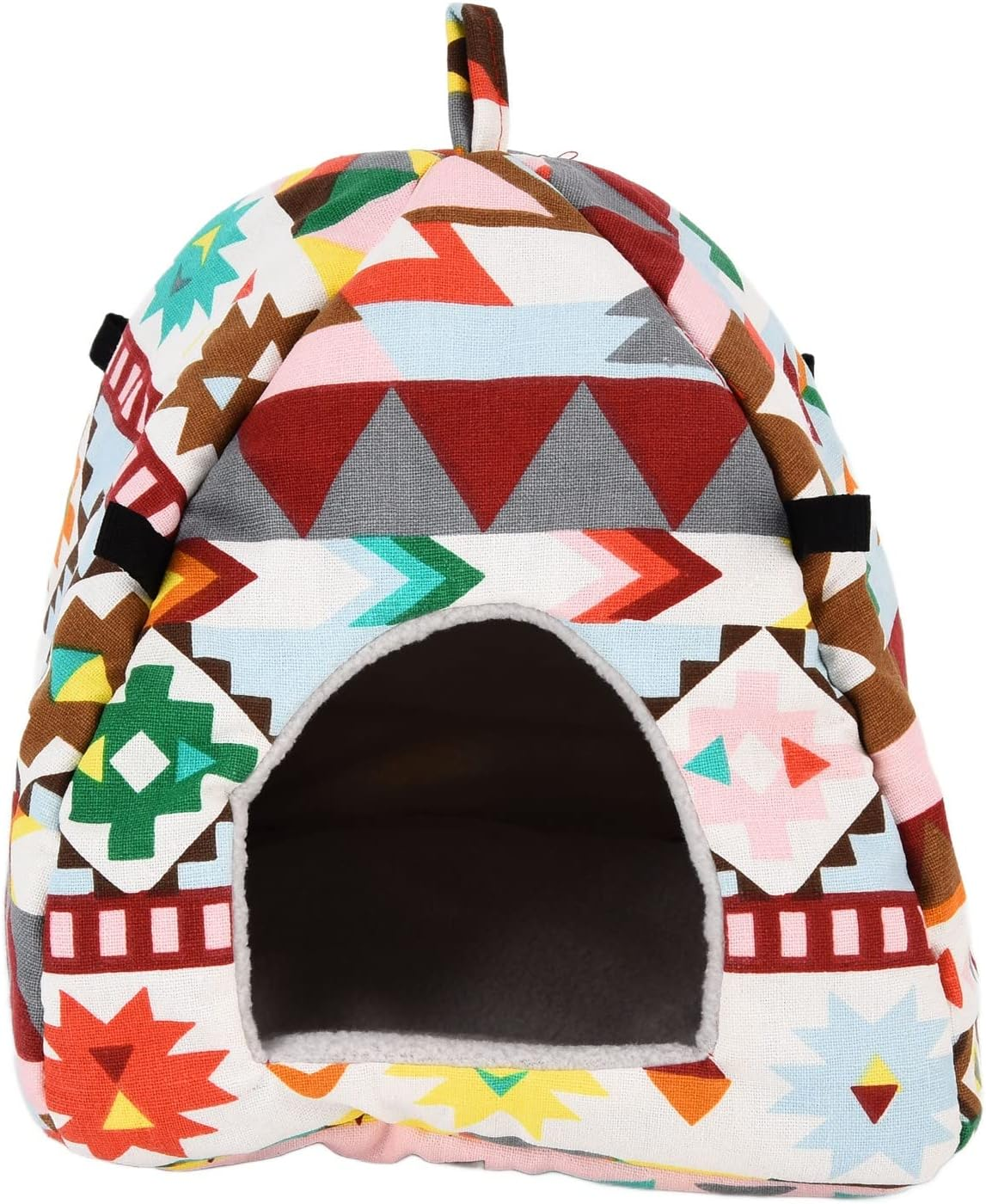 Hanging Cave Bed, Warm Hanging Small Hideway Cage Bed, Small Animals Warm Bed Cage Hanging Cave Beds for Pet Hamster Guinea Pig Bird image number 1