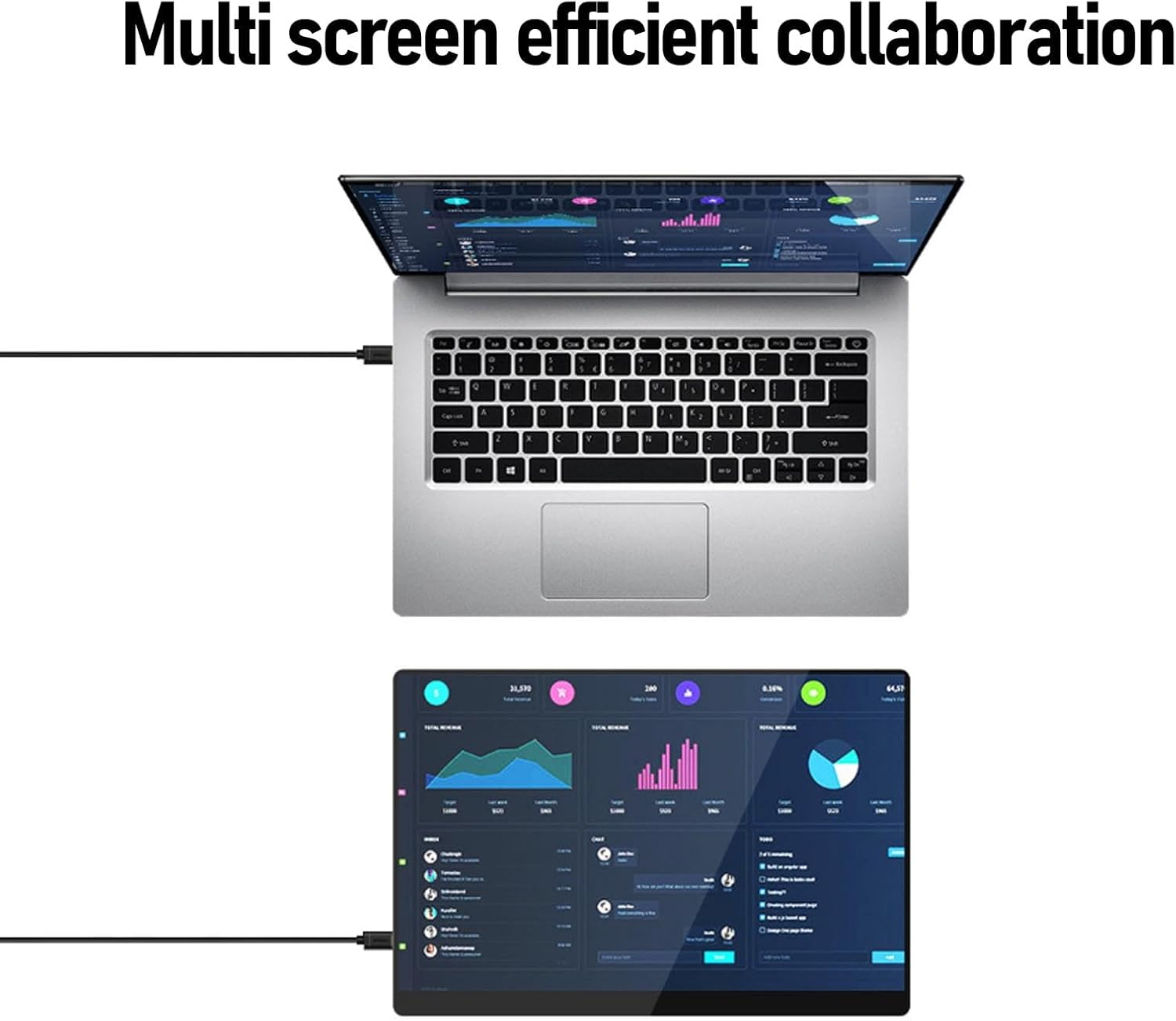 16 4K 120Hz Portable Monitor, HDR Display with Dual USB-C & Minihdmi, Built-In Speakers, Low Blue Light Eye Care Screen for Laptop/Gaming/Office image number 5