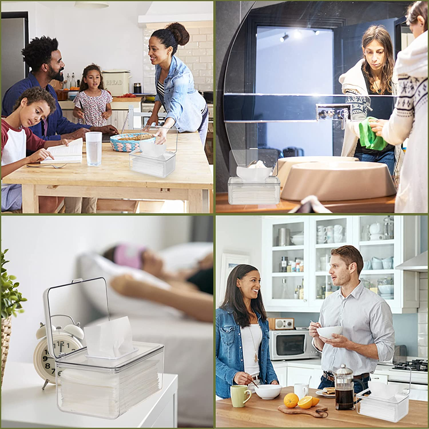 NOVWANG Clear Wipes Dispenser Large Capacity Wipes Holders image number 4