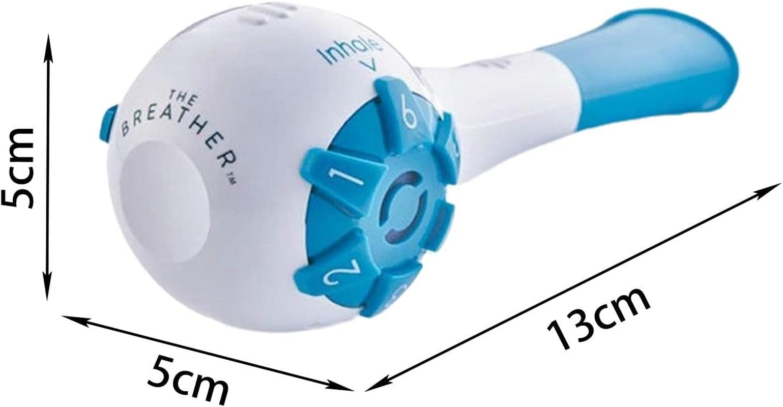 Lung Exercise Device Exerciser Natural Breathing Trainer Adjustable Red 13 X 5 X 5 Cm image number 2