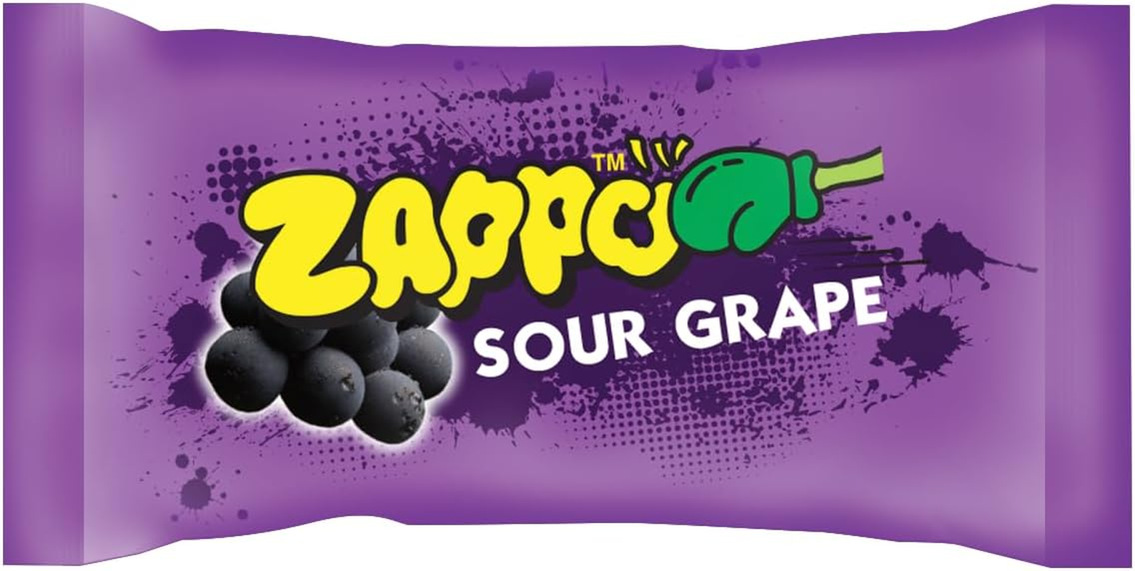 Zappo Sour Grape Chews 284 G Share Bag Tangy Fruit Chews image number 2