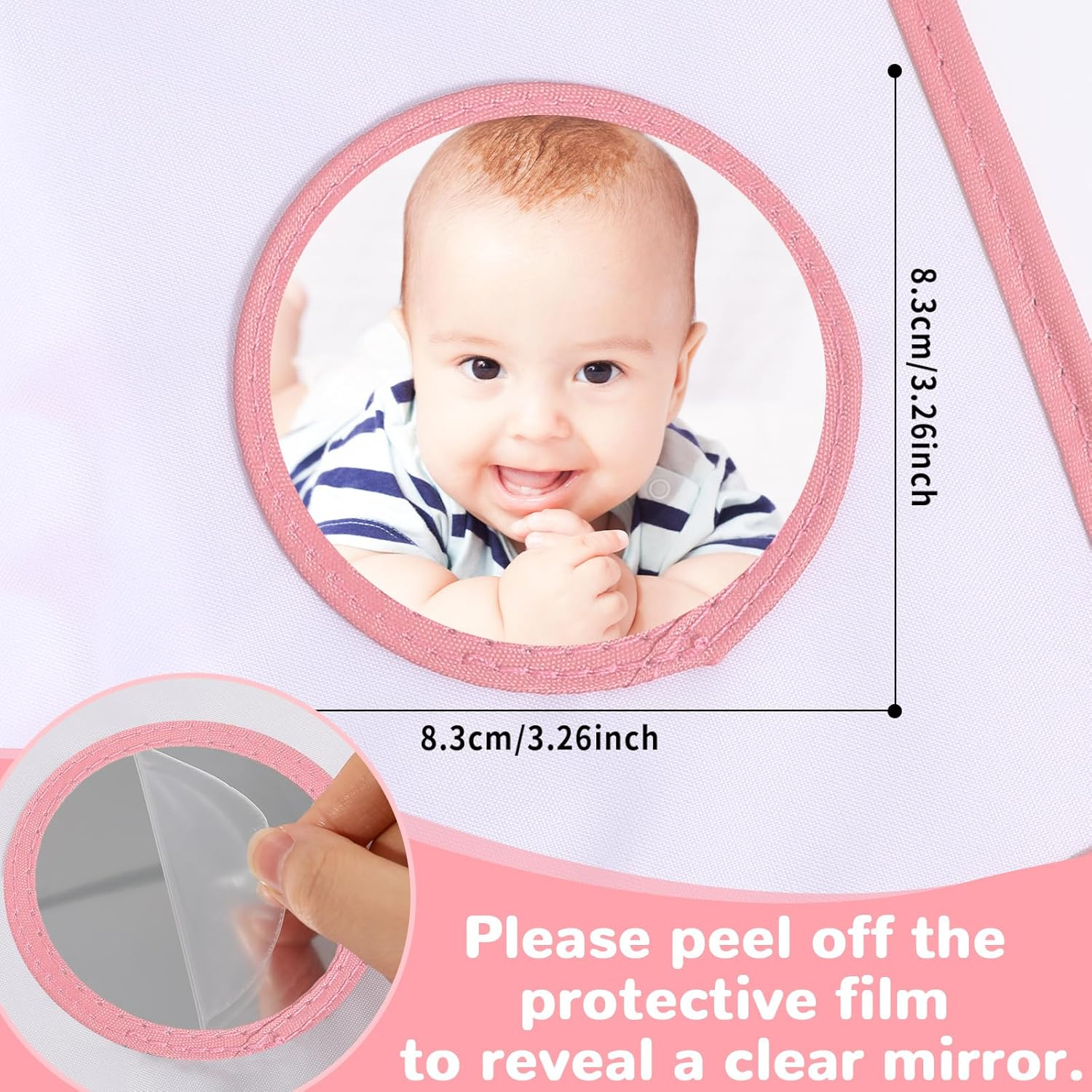 Baby'S My First Family Album Soft Photo Cloth Book Pink Heart My First Book of Photos Baby Memory Album Gift Holds 4X6 Pictures for Babies Newborn Toddler & Kids Baby Shower image number 1