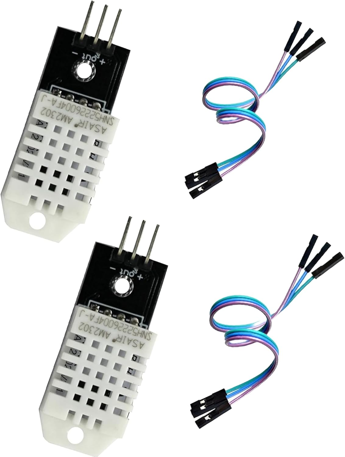 A-DIGISHUO 2Pcs DHT22 Digital Temperature and Humidity Sensor Module | AM2302 Temperature and Humidity Monitoring Sensor | Used for DIY Replacement of SHT11 and SHT15 in Arduino Electronic Practice image number 1