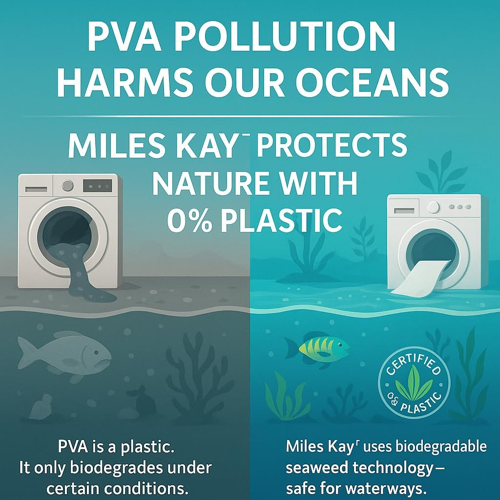 Laundry Sheets - 80 Wash - World First 0% PVA Plastic in the Product (Unlike Other Brands with up to 40% Plastic Going into Your Machine) - Stop PVA from Entering Our Waterways image number 1