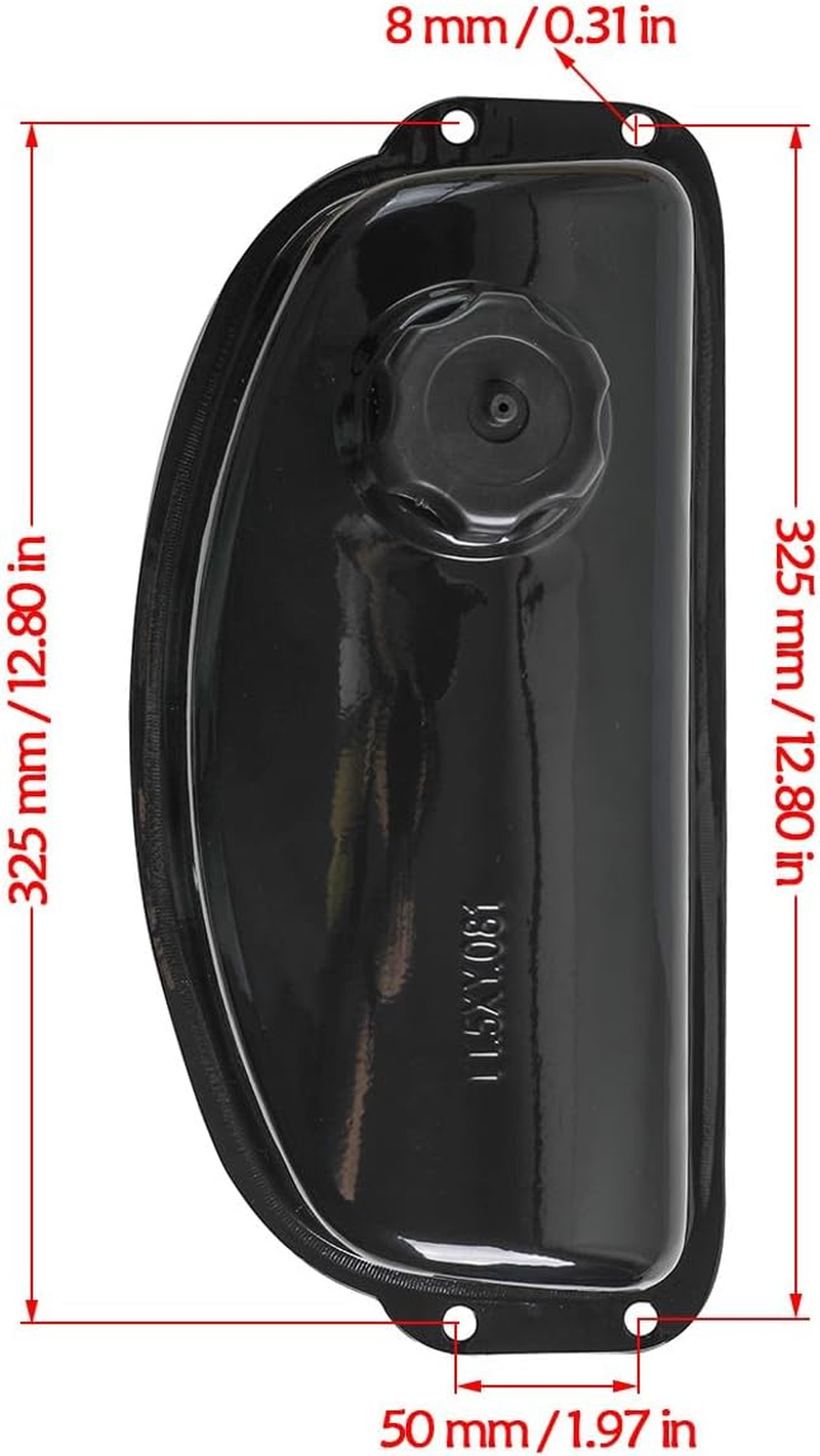 YC Yier Fuel Gas Tank with Cap & Petcock for 110Cc 125Cc 150Cc Go Kart Dune Buggy ATV Lawn Mower GY6 Kandi Sunl Roketa Coolster Taotao image number 2