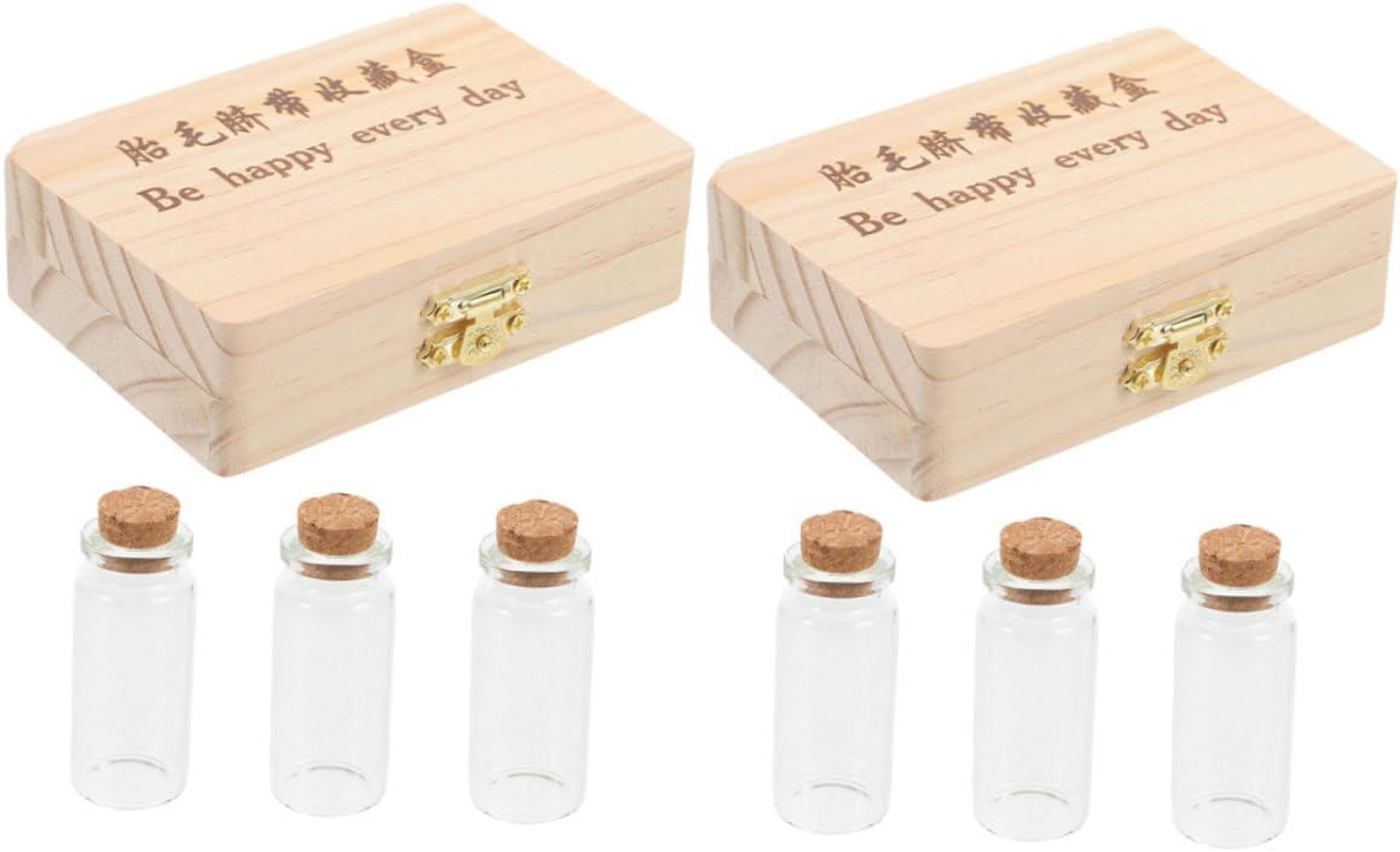 Born Keepsake Box Hair Umbilical Cord Tooth Collection Box Wooden Hair Keepsake Newborn image number 3