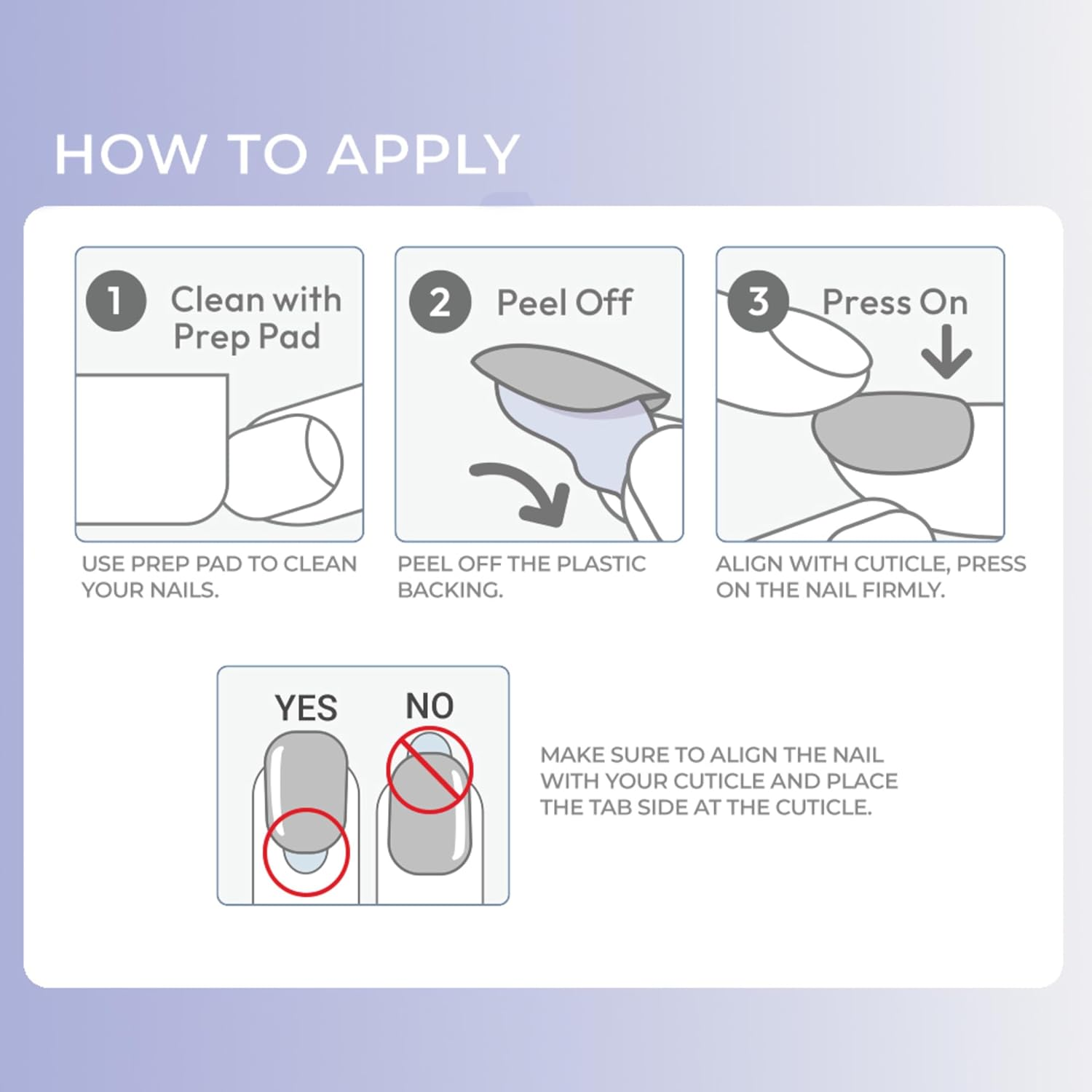 KISS Impress Press on Nails 'Take a Chance' Purple Short Oval Shape Patented Strong Adhesive Nail Glue No Splitting No Smudging 30 False Nails Self Adhesive image number 3