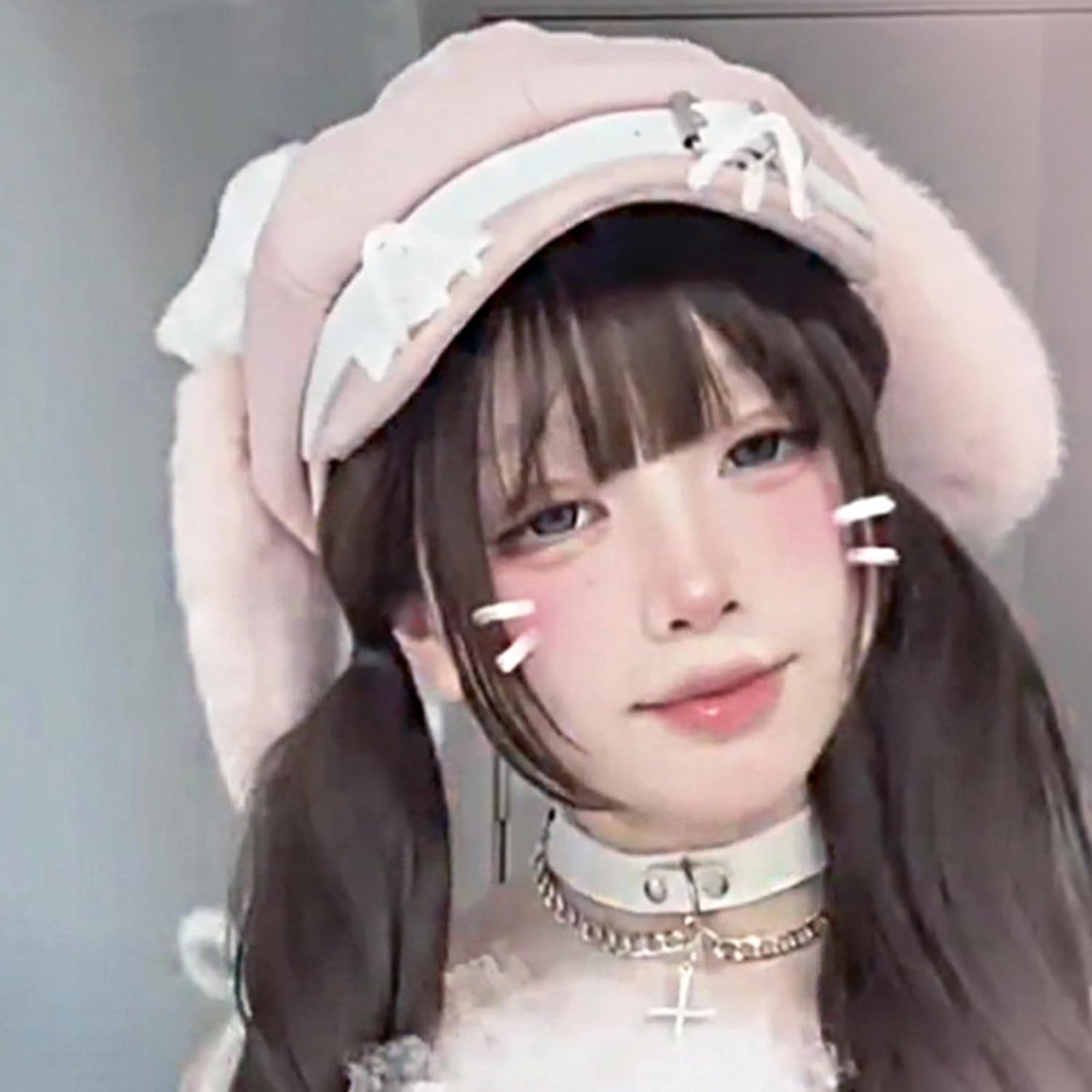 Handmade Vintage French Heart Girls Hat with Elegant Lace Bowknot for Easter, Wedding, Holiday Photography, Birthday Party image number 6