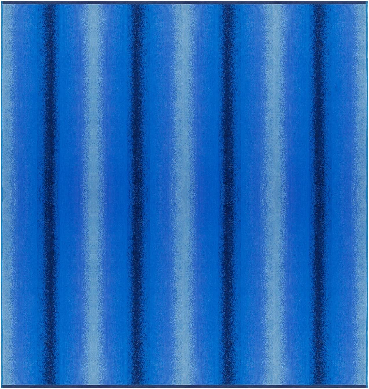 COTTON CRAFT Ombre Stripe Extra Wide Beach Towel for Two - 58X68 - Pure Cotton - Double Woven Jacquard Thick Plush Super Soft Luxurious Velour Pile - Pool Picnic Bath - 450 GSM - Blue