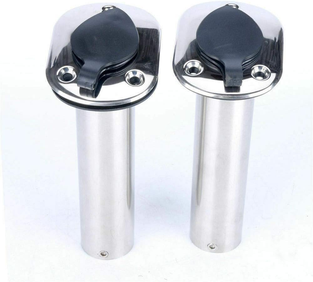 2/4X Fishing Rod Holders 304 Marine Grade Stainless Steel Flush Mount 30 Degree image number 3