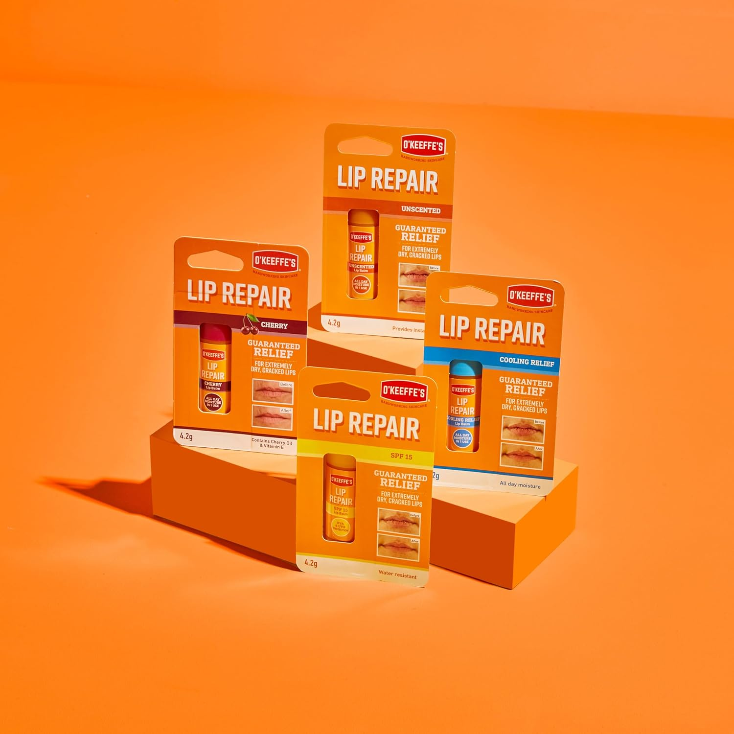 O'Keeffe'S Lip Repair SPF15 Balm, Opaque, 4.2 G (Pack of 3) image number 4