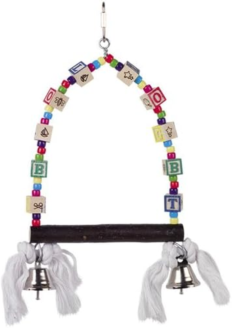 Nobby Cage Toy Swing with Colourful Cubes 28 X 17 Cm image number 1