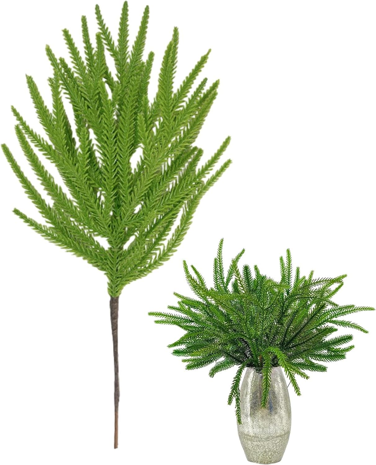 Pine Branches - Christmas Artificial Pine Branches,Artificial Pine Tree Branches for Fireplace, Wall, Table, Corner image number 2