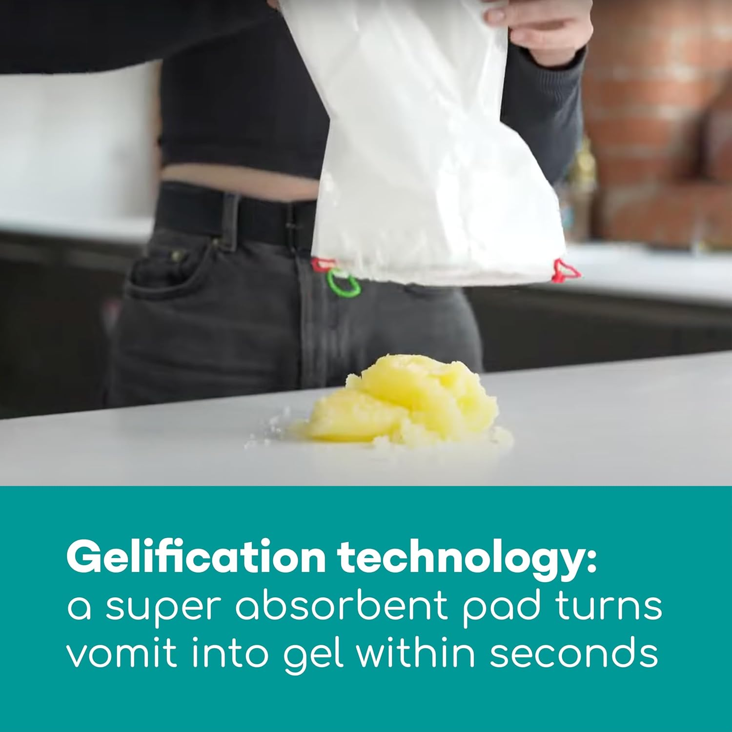 Medi Grade Absorbent Sick Bags &ndash; Leakproof Vomit Bags with Odour Control, Turns Sick to Gel, 750Ml, Pack of 22 image number 4