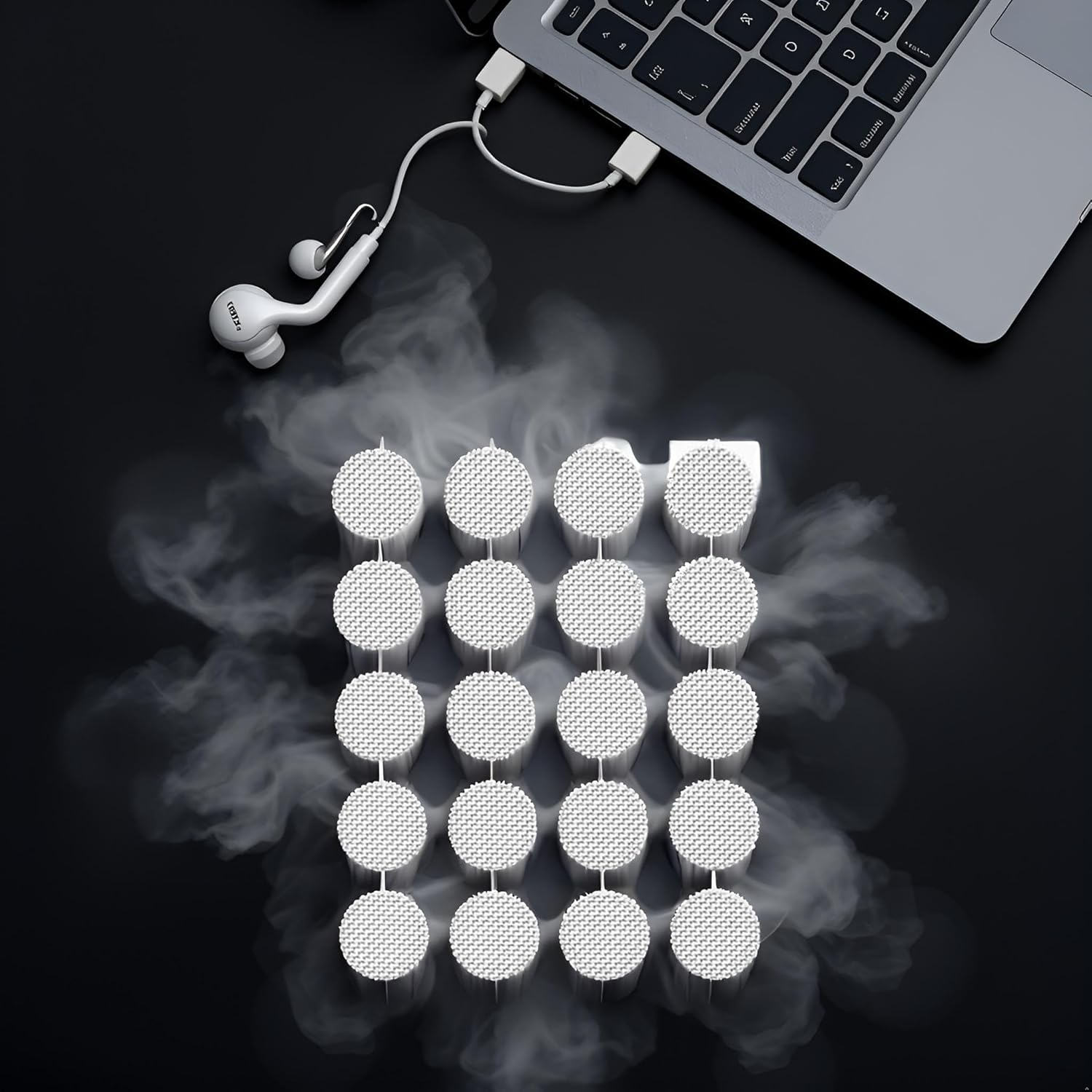 Gowxs 20 Pieces Earphone Filters, Power Filter, Headphone Protection Filter, Headphone Accessories, Earphones and In-Ear Headphones (4Mm) image number 4